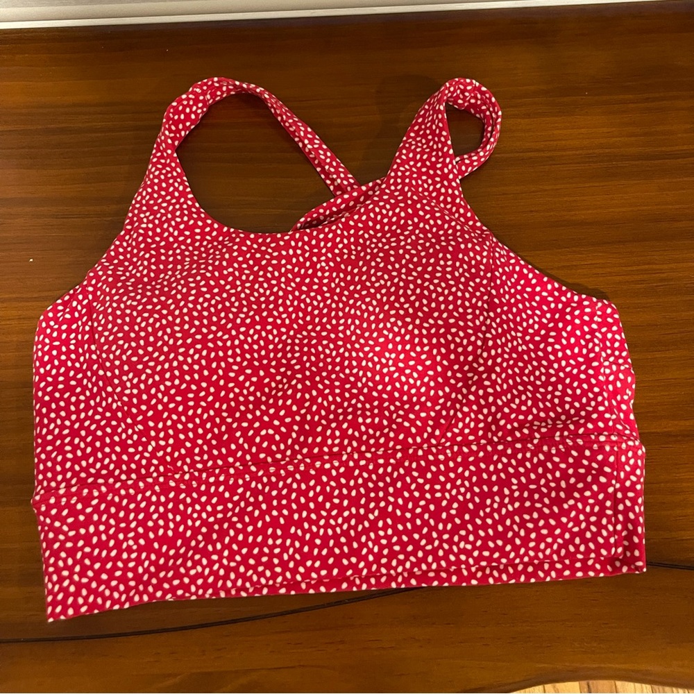 Buffbunny Large Rosa Bra - bossy print in salsa - gently used